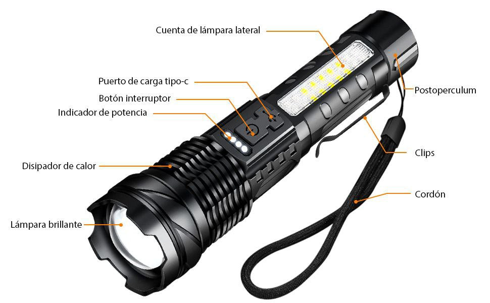 LINTERNA POTENTE A76