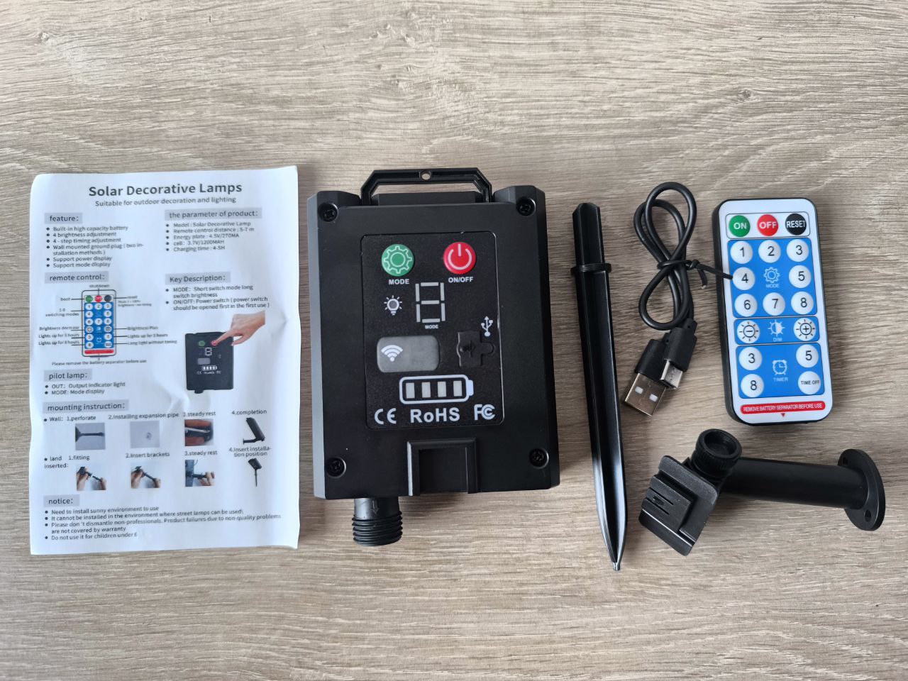 GUIRNALDA RECARGABLE SOLAR