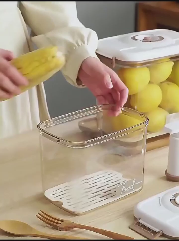 recipiente almacenamiento al vacio