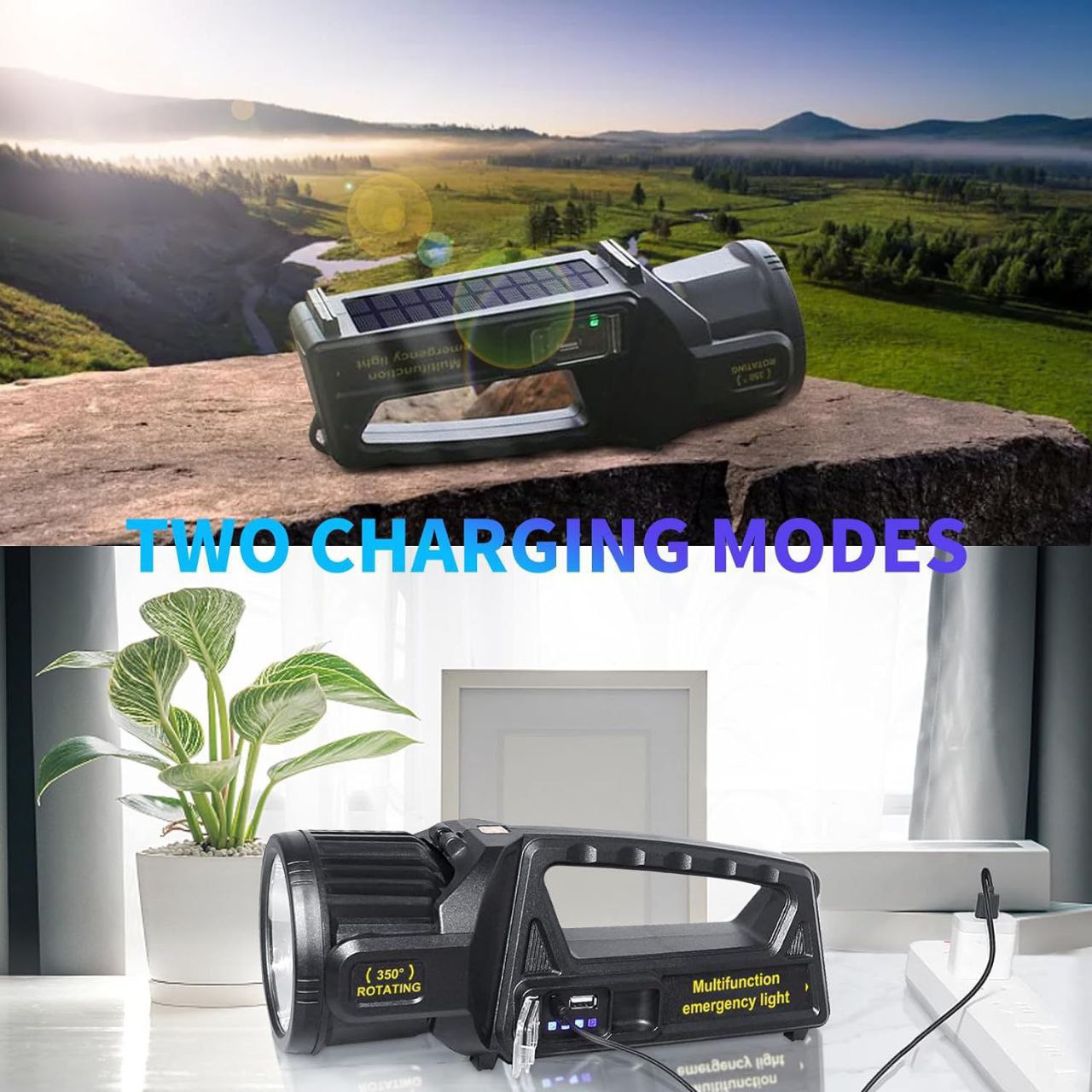 LINTERNA GRANDE CON POWER BANK