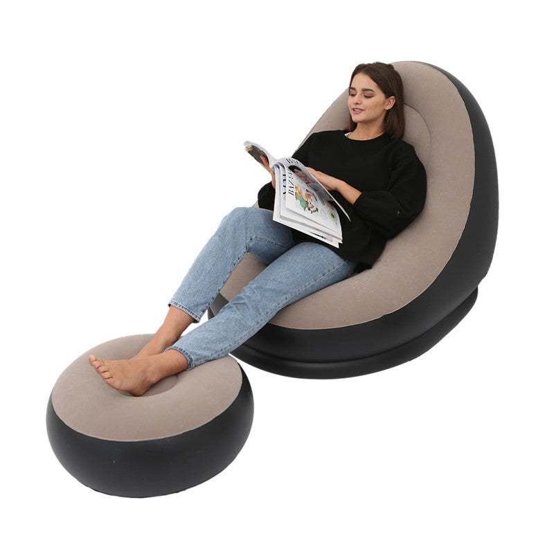 SILLON INFLABLE + PUFF