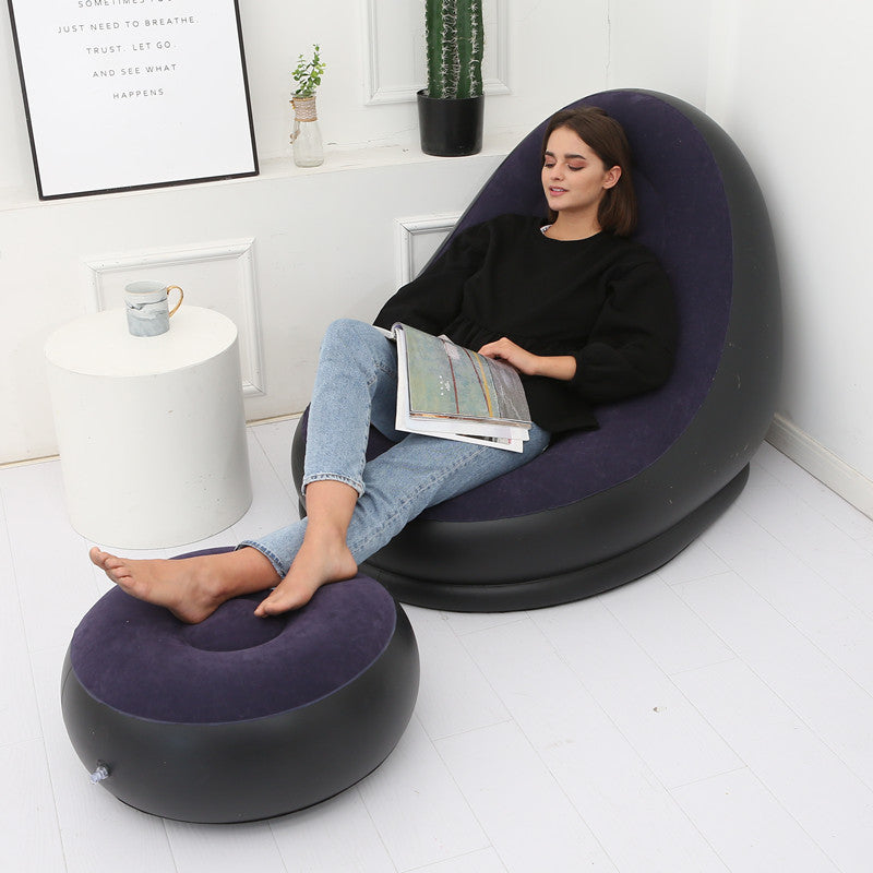 SILLON INFLABLE + PUFF